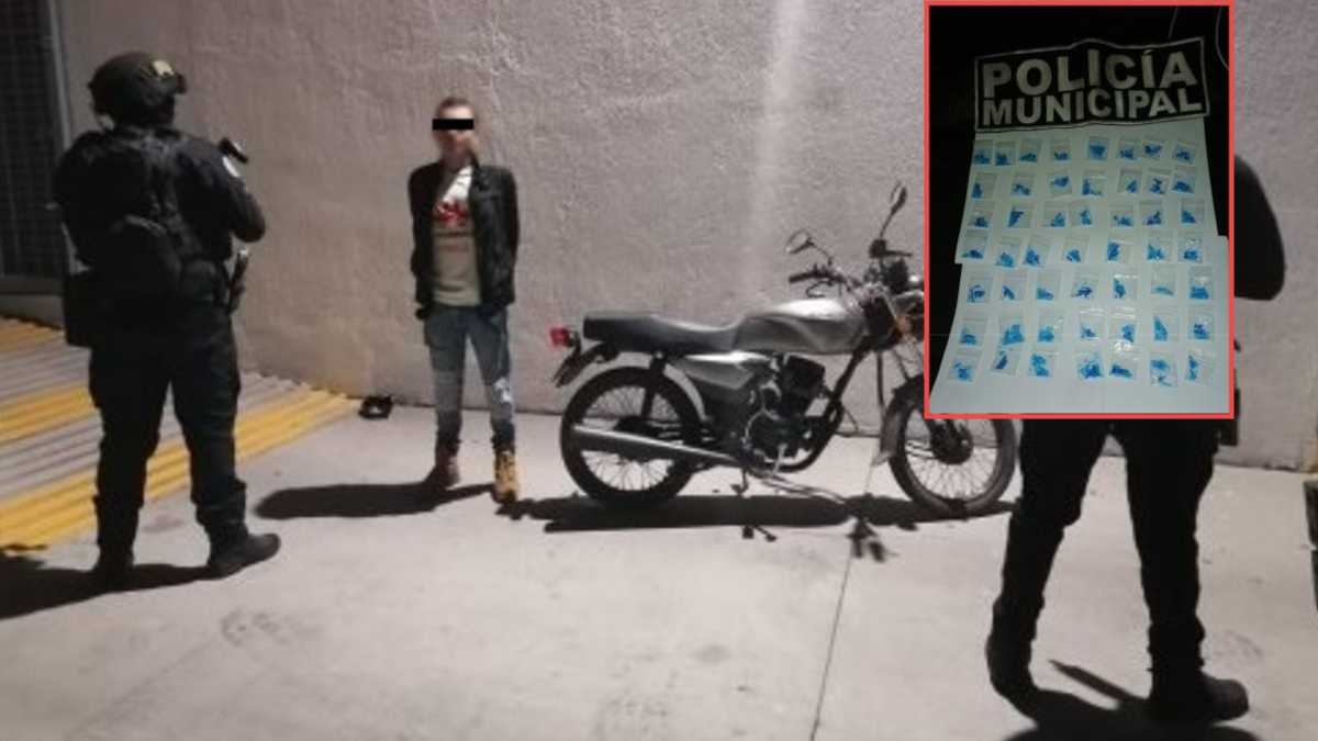 Detienen a hombre con 50 dosis de cristal en Celaya