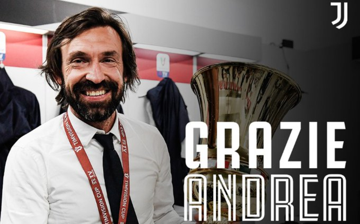 Andrea Pirlo deja de ser director técnico de Juventus