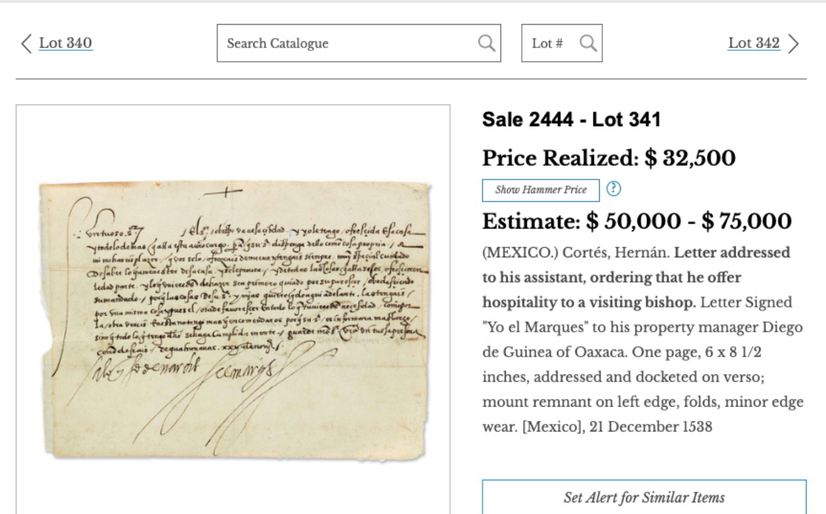 Investigan a funcionarios del Archivo General de la Nación por robo de documentos de Hernán Cortés