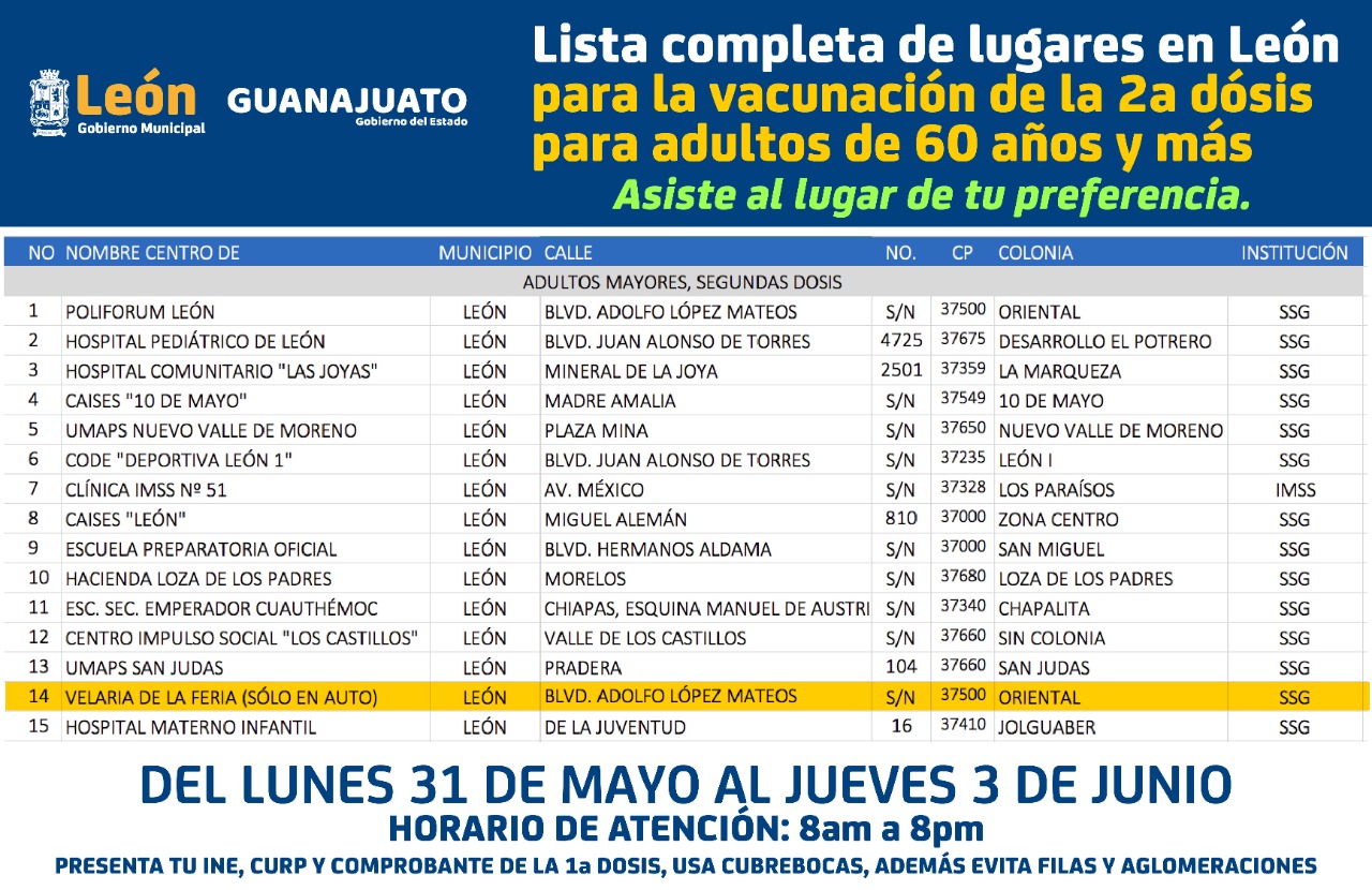 Leoneses reconocen buena organización durante aplicación de vacuna