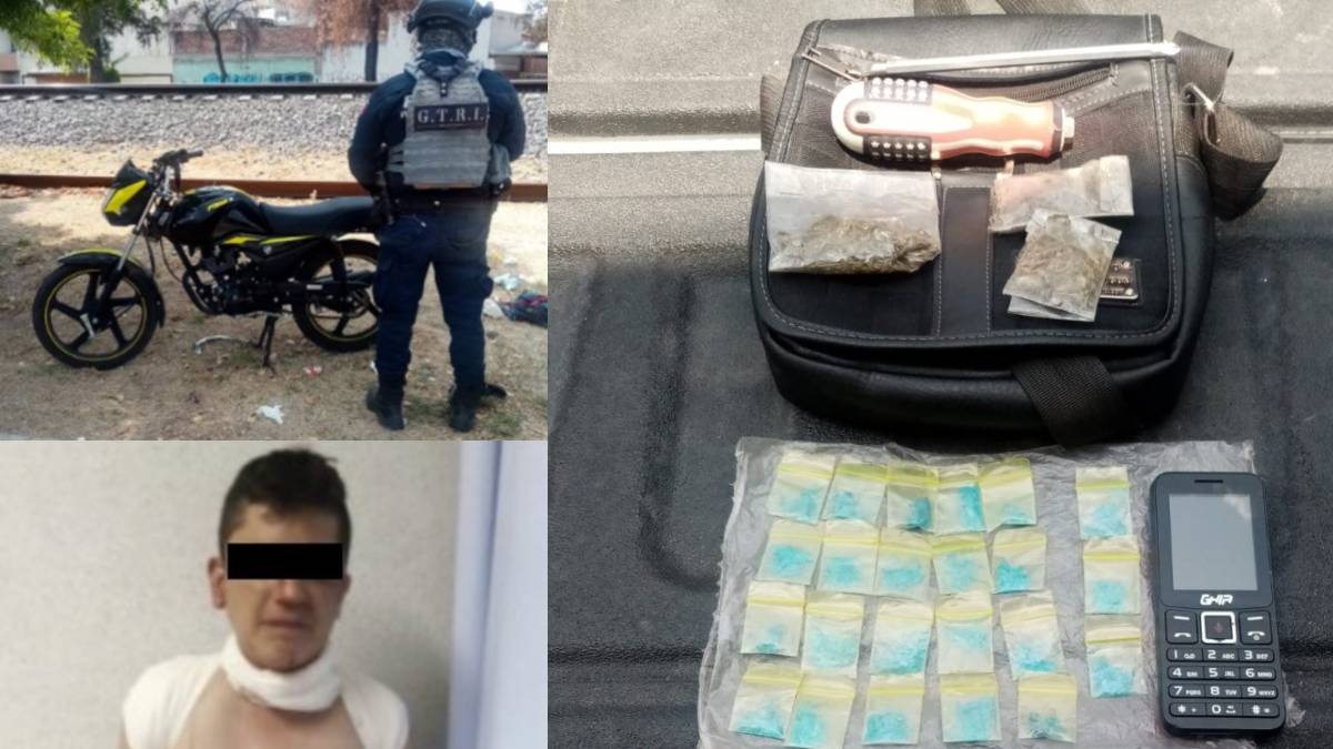 Tras persecución, detienen a hombre en posesión de droga en Celaya