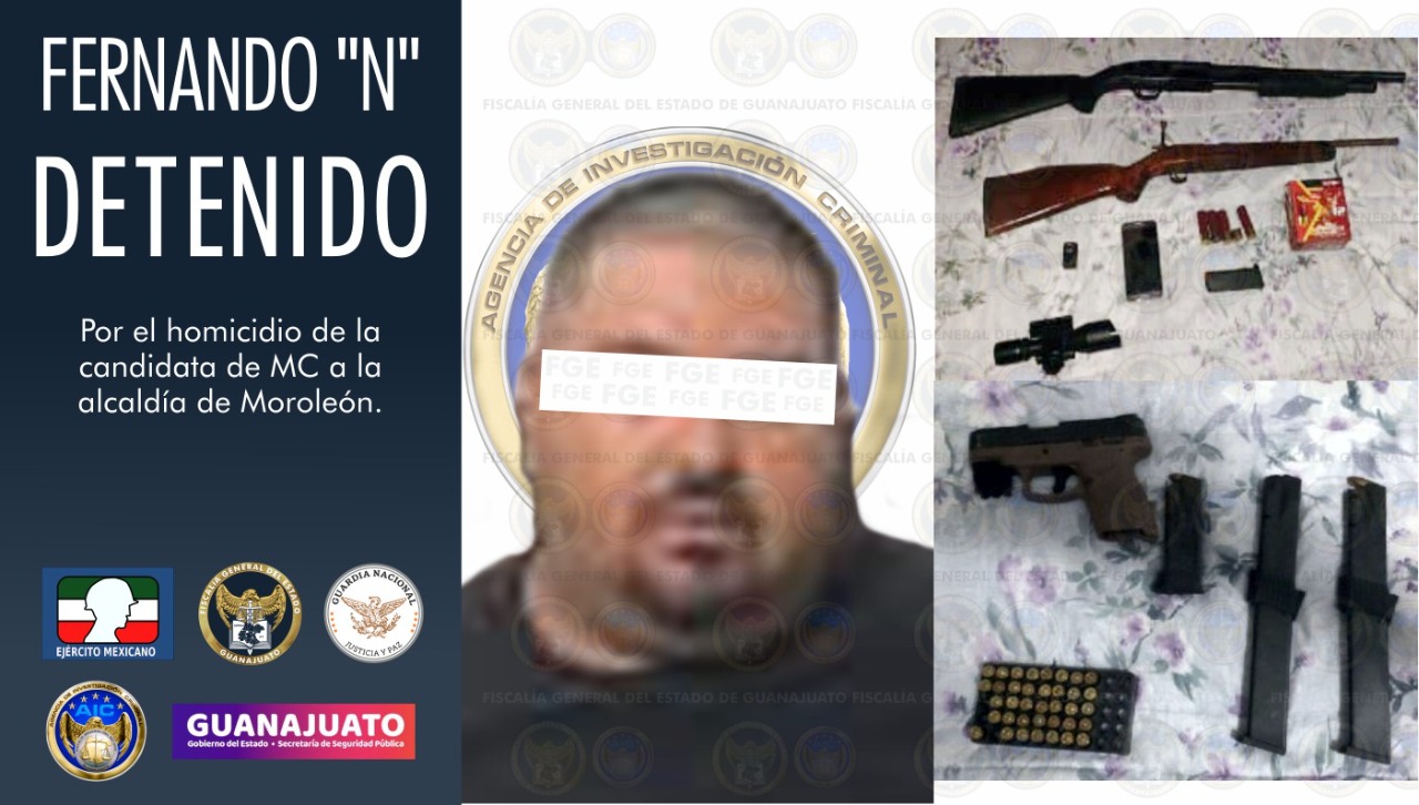 Capturan a Fernando "N" presunto homicida de candidata Alma Barragán
