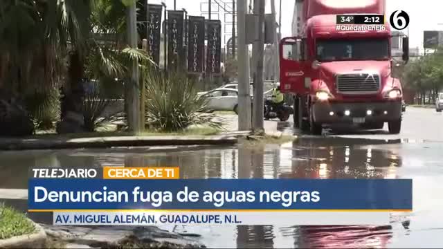 Telediario noticia Vecinos de la colonia Linda Vista viven entre aguas negras