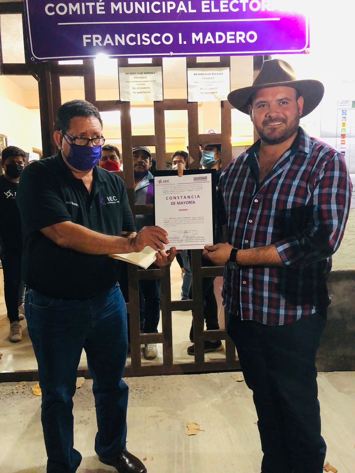 Recibe Jonathan Ávalos constancia de Alcalde Electo de Francisco I. Madero