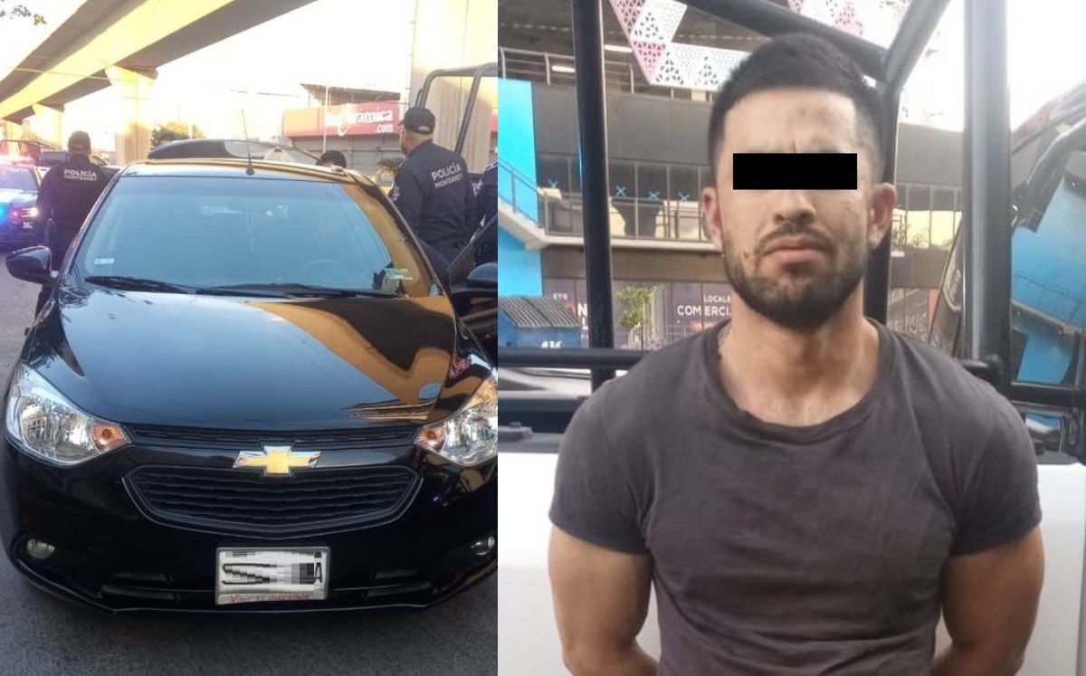Capturan a un hombre armado y a bordo de auto involucrado en robos en Monterrey