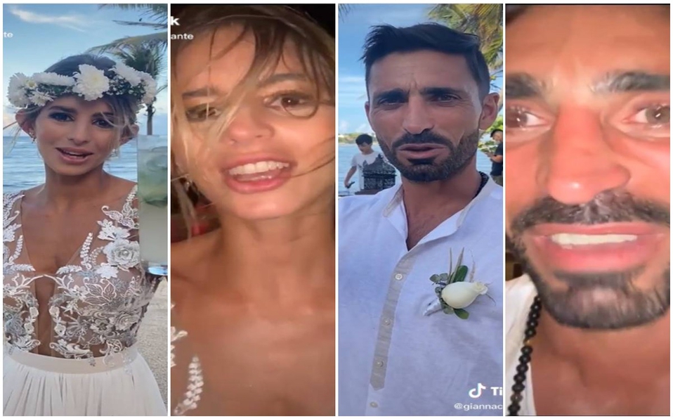 Mi primer trago: el video del antes y después de una pareja en su boda que se volvió viral en TikTok
