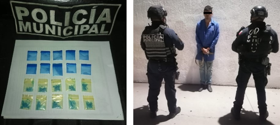 En Celaya detienen a hombre con 20 dosis de droga