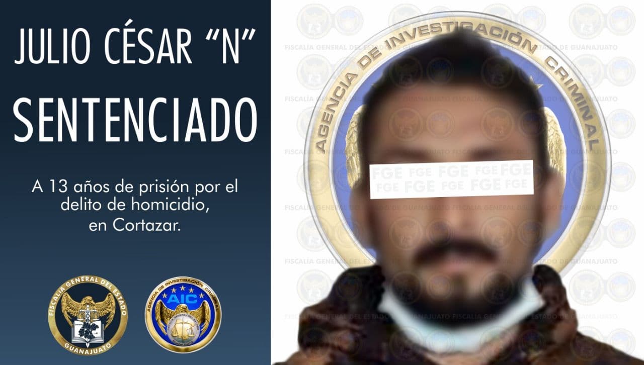 Julio César estará más de 10 años en prisión por matar a su vecino en Cortazar