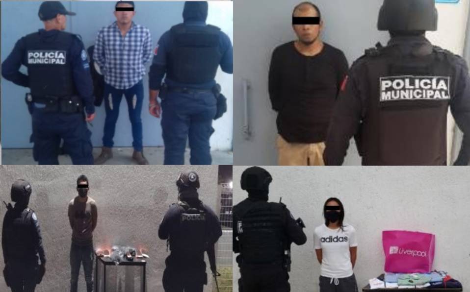 En Celaya detienen a 4 por robo a distintos comercios