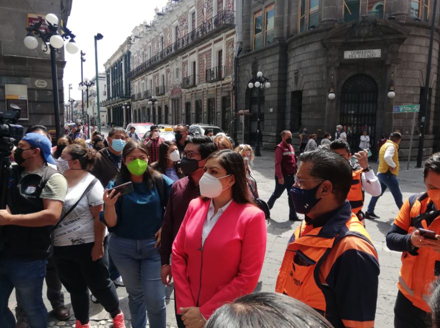 Por sismo 8.1 grados en la escala Richter, realizan simulacro en la capital 