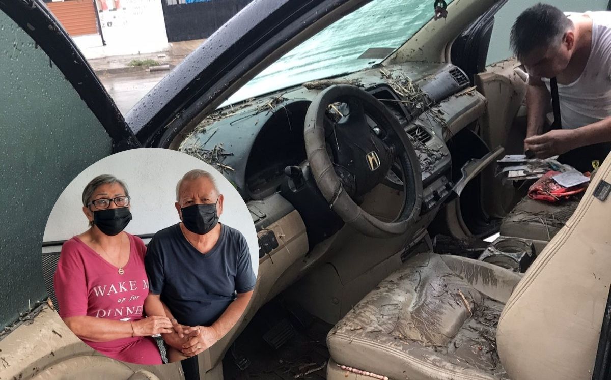 'El agua nos llegó hasta el cuello': Matrimonio es salvado tras desbordarse arroyo en Escobedo