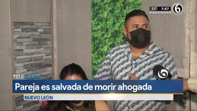 Telediario noticia Pareja de abuelitos agradece con una comida a jóvenes que los rescataron de corriente 