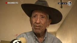 Telediario noticia Piden ayuda para Don Hilario, se salió de su casa porque le robaban su pensión