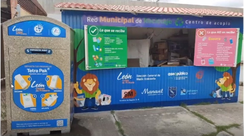 Habilitan contenedores para depositar envases tetrapack en León