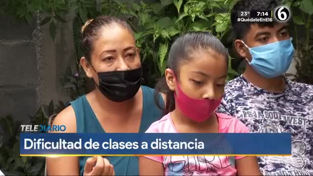 Telediario noticia Familia en Monterrey vive crisis económica por clases a distancia 