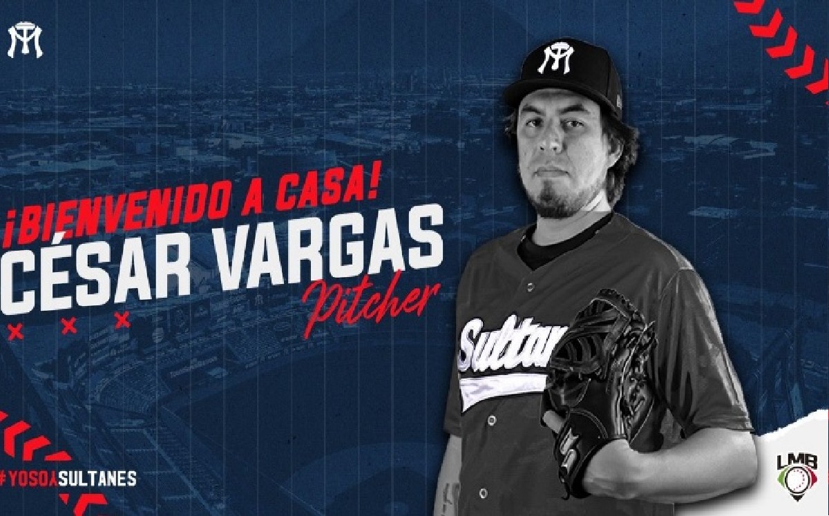 Sultanes agrega al 'Tiburón' César Vargas a su staff de pitcheo