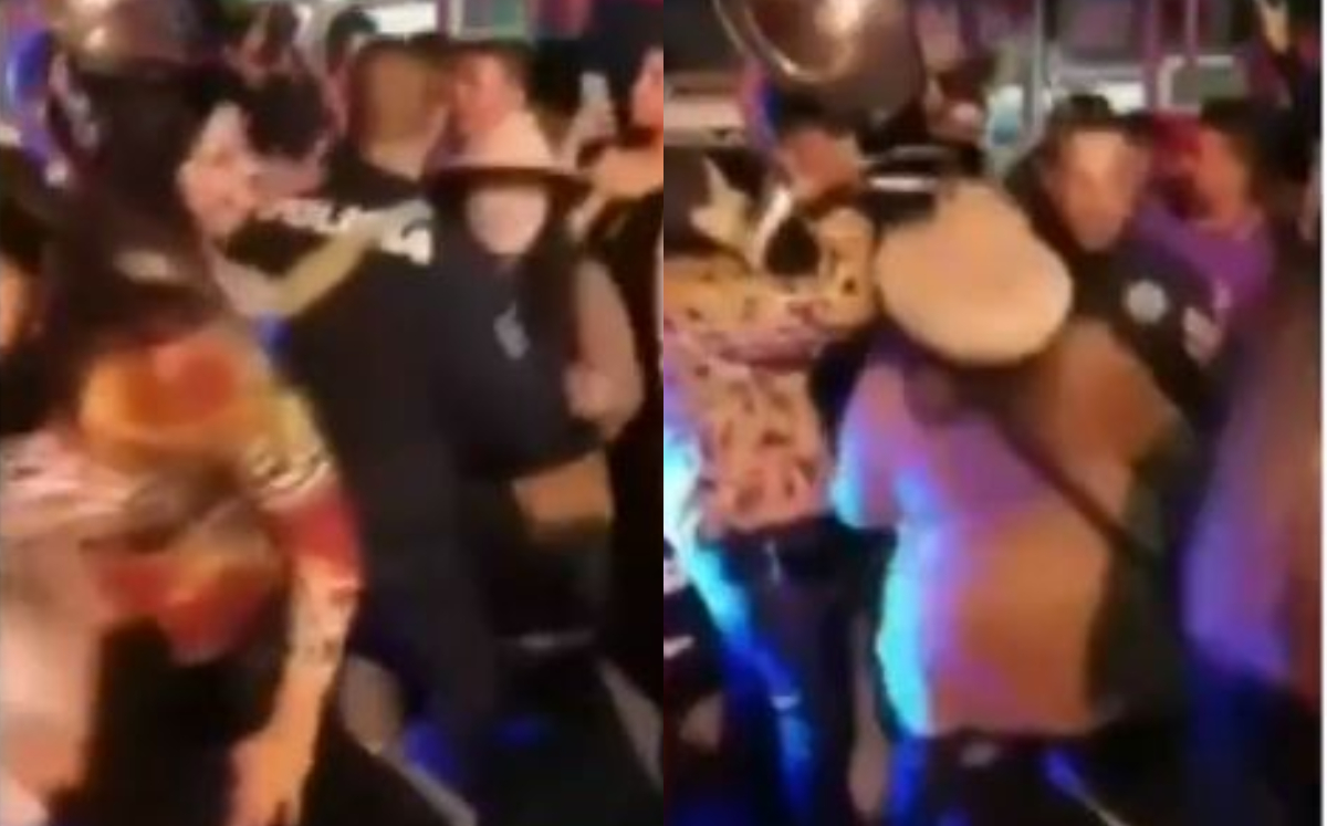 Al ritmo de la banda, captan a policía de Ecatepec bailando durante su turno de trabajo