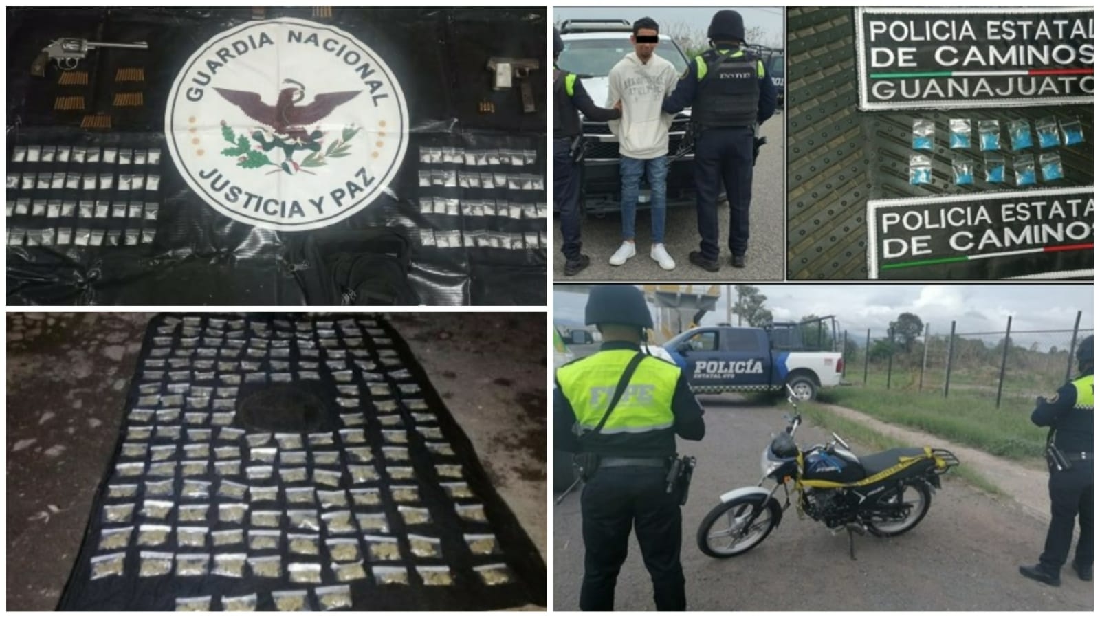 Detectan 5 tomas clandestinas y aseguran casi 10 mil dosis de droga en Guanajuato