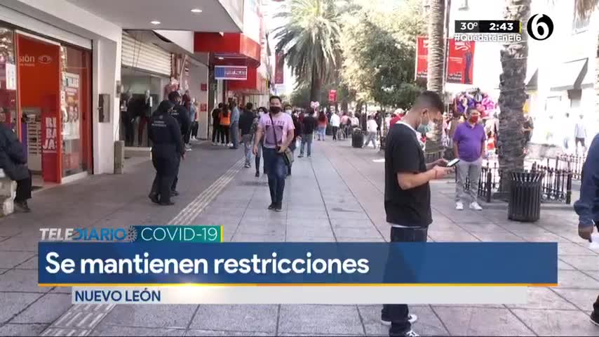 Nuevo León mantiene restricciones por Covid-19 