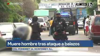 Telediario noticia Ataque a balazos en la colonia Fomerrey 24 deja un muerto y un herido 