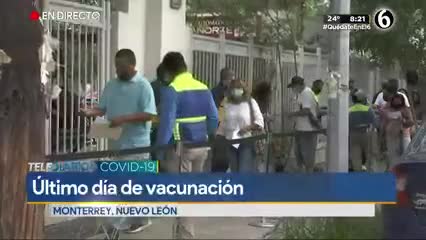 Avanza ágilmente vacunación anticovid para adultos de 40 a 49 años en Monterrey 