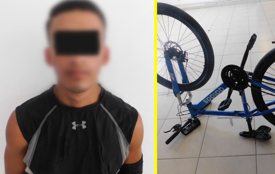 Joven es detenido por robarle bicicleta a un niño en La Laguna