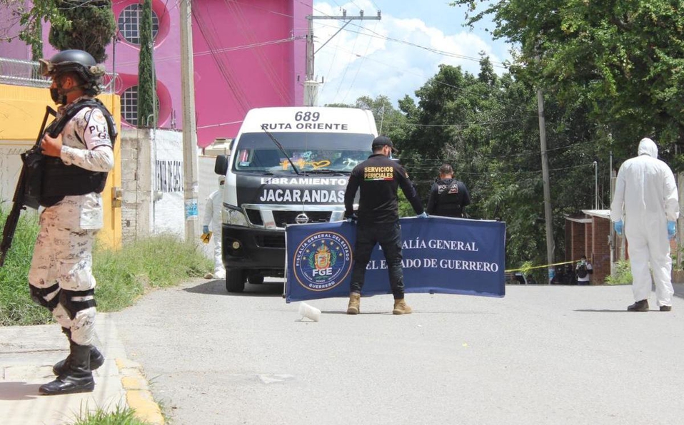 En Guerrero, asesinan a balazos a un chofer de transporte público