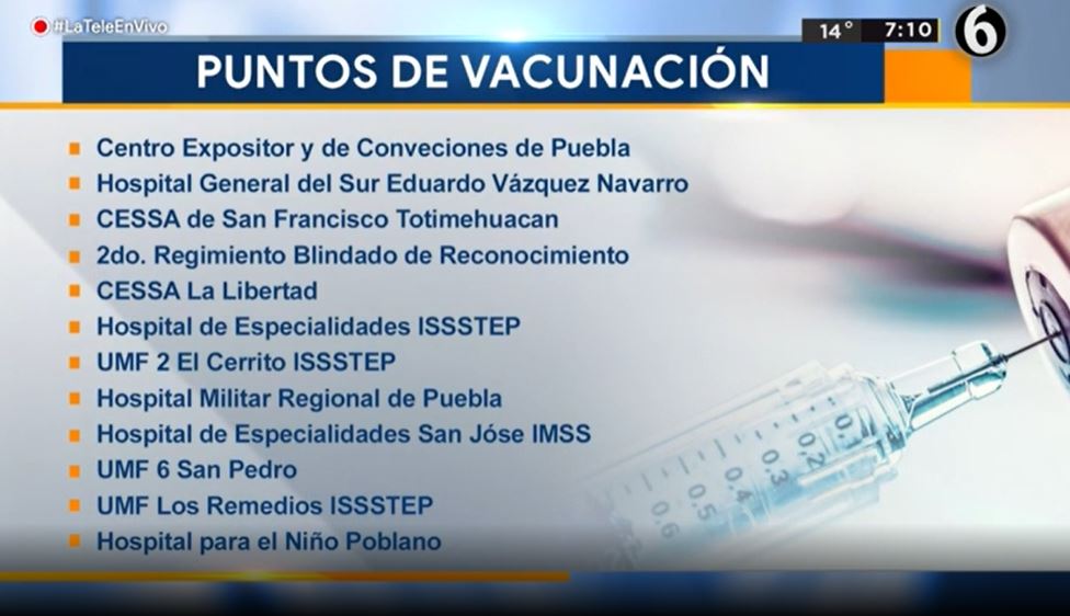 Del 4 al 7 de agosto, vacunas para los de más de 30 años en la capital