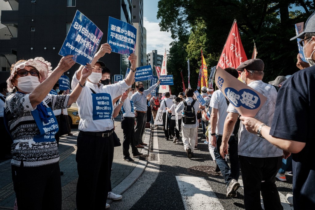 76 años de la bomba atómica de Hiroshima: recuerdos, tristeza y manifestaciones