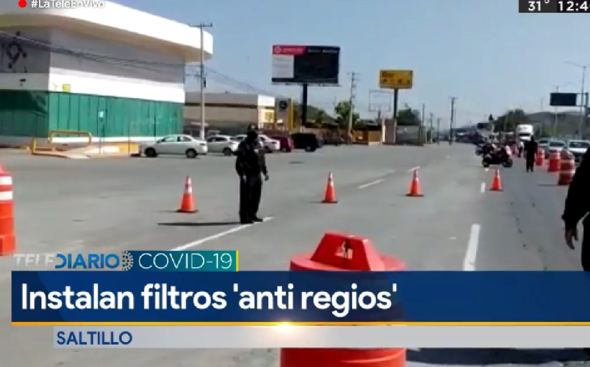 Instalan filtros ‘anti regios’ en entrada a Saltillo