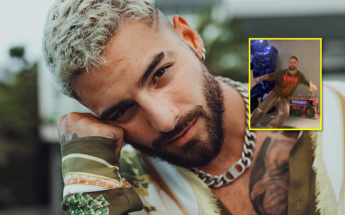 ¡Al suelo! Maluma sufre tremenda caída durante baile sensual