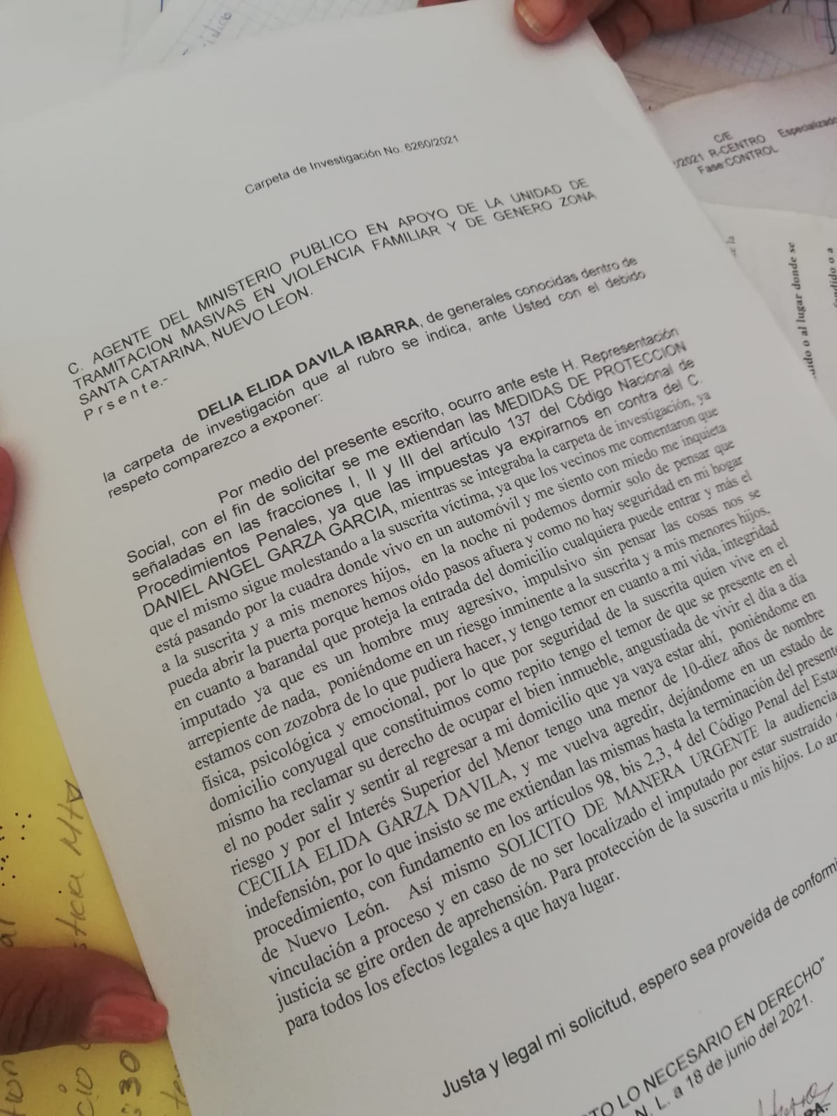 Tras 15 años de violencia, Delia denunció a su esposo; ahora acusa nulo avance en el caso