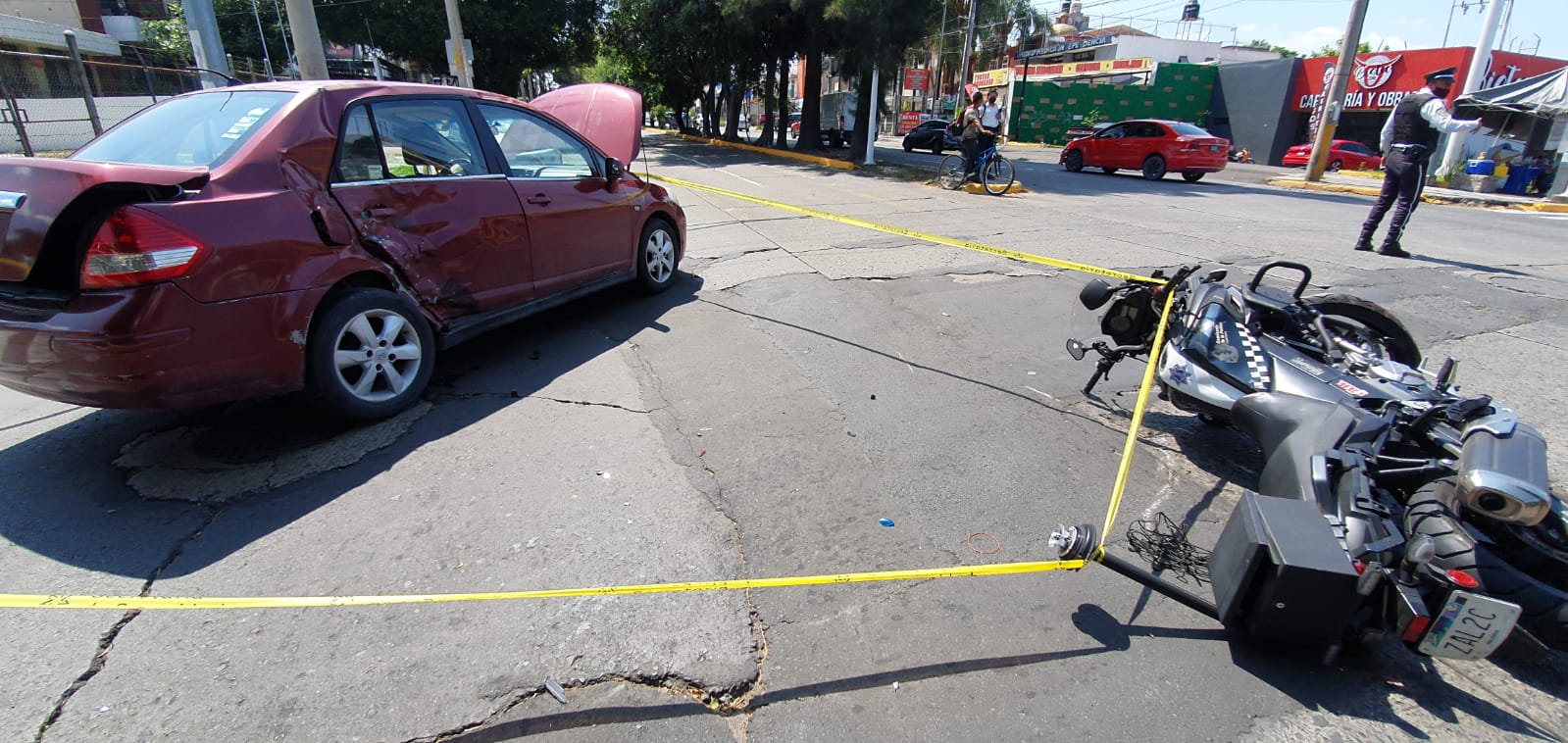 Fuerte impacto en avenida Circunvalación