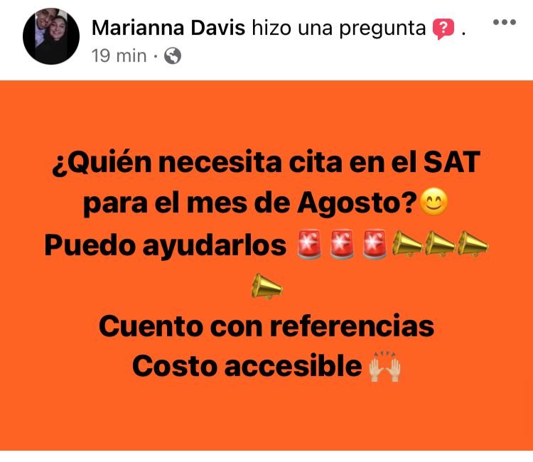 Denuncian corrupción, venden citas en el SAT en miles de pesos