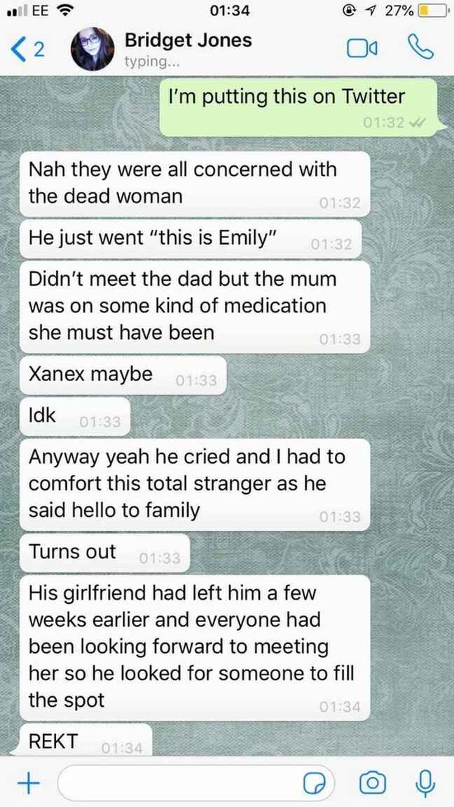 ¡La peor cita de la historia! Mujer sale con hombre que conoció en Tinder; la lleva a un funeral