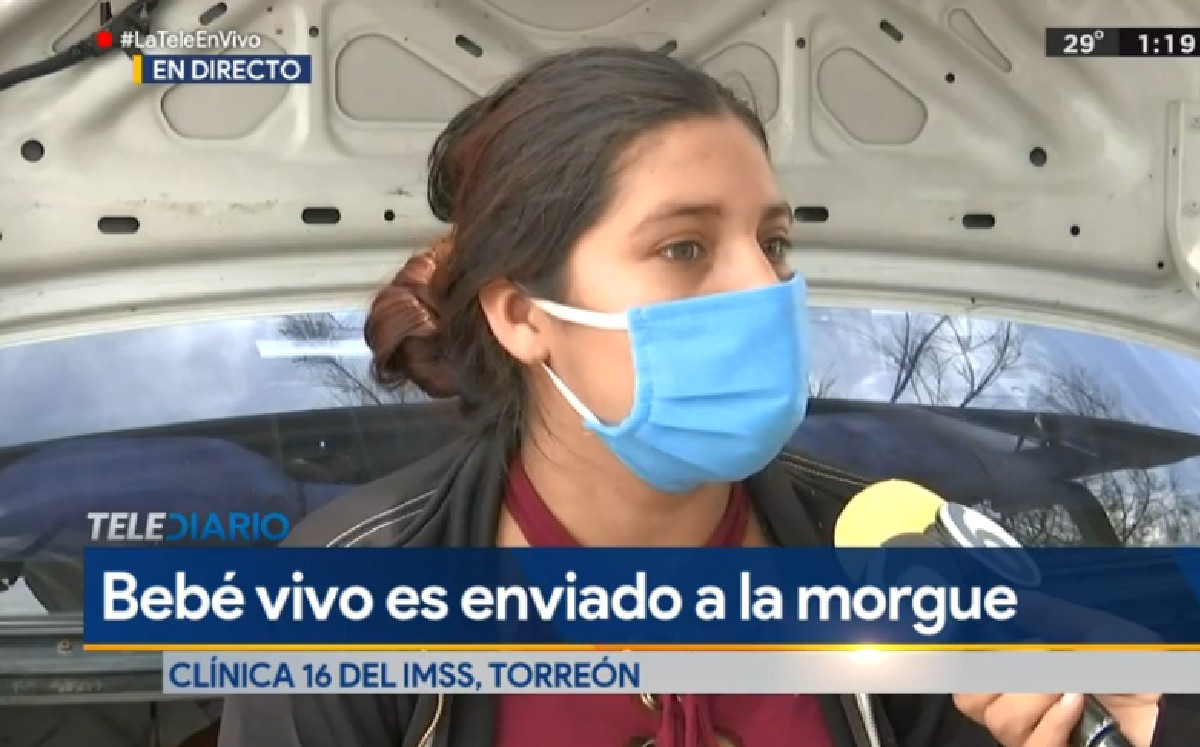 Bebé vivo es enviado a la morgue en clínica del IMSS en Torreón