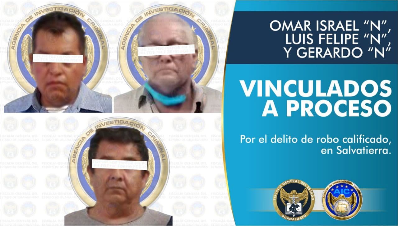 Vinculan a 3 por robo a camión de valores en Salvatierra