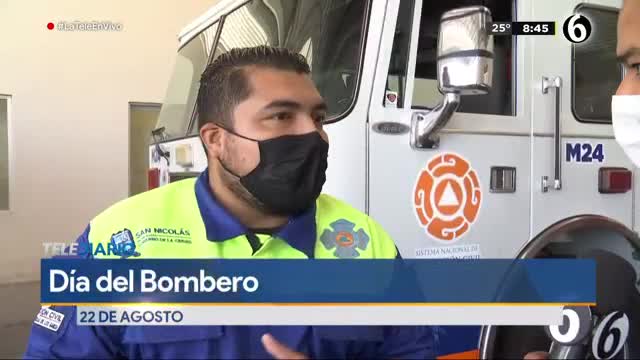 Telediario noticia Desde niño soñó con ser bombero, ahora Luis Montalvo tiene 7 años salvando vidas 
