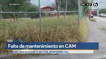 Telediario noticia Reportan falta de mantenimiento en Centro de Atención Múltiple en San Bernabé 