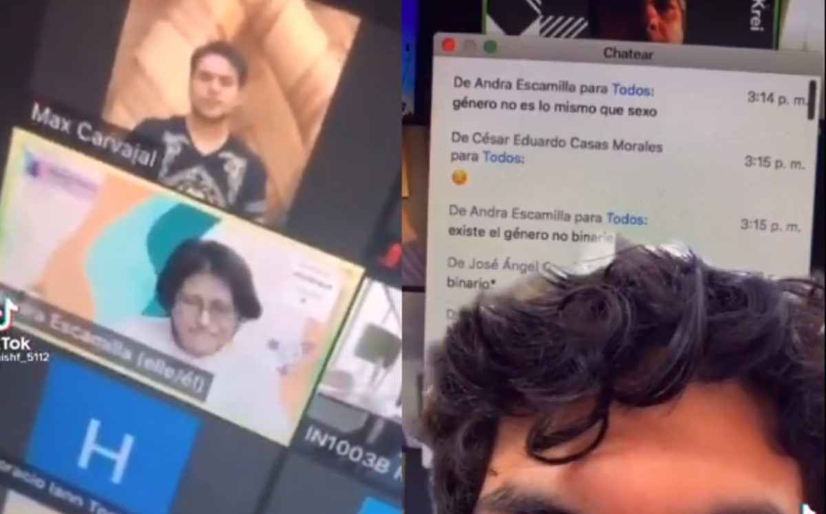 "No soy tu compañera, soy tu compañere": Joven no binaria llora en clase en línea por falta de respeto