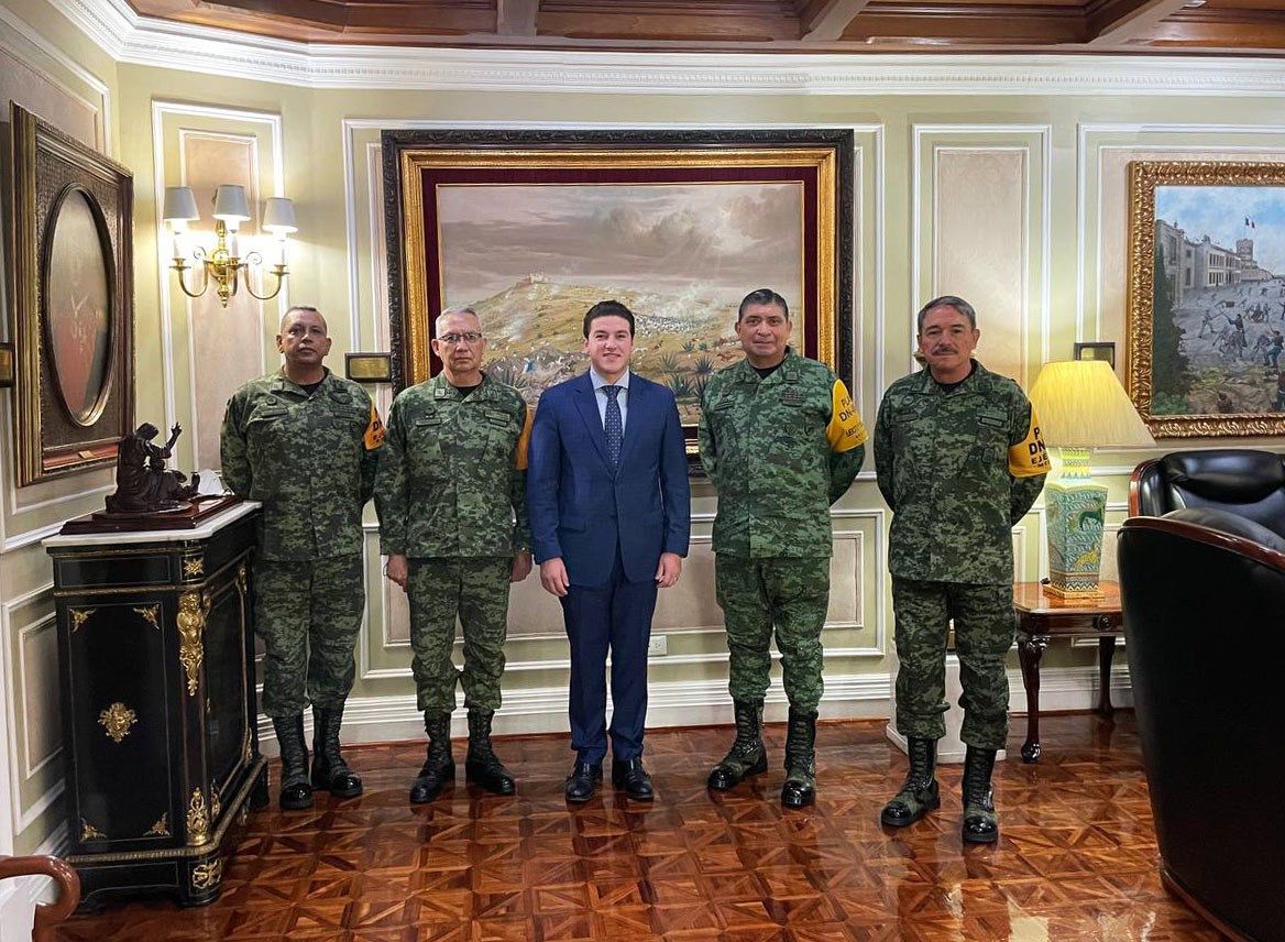 Coordina Samuel García seguridad de Nuevo León con Cresencio Sandoval
