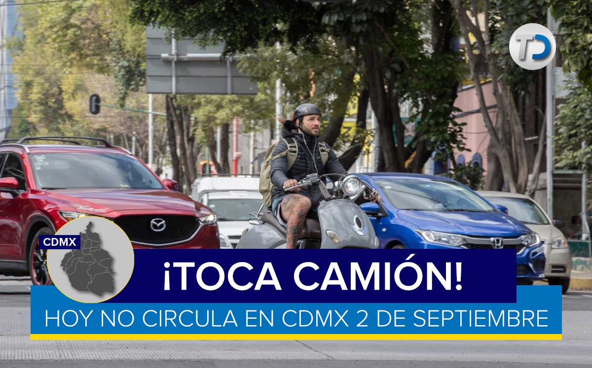 ¡Chécalo! Cónoce qué coches no circulan el 2 de septiembre en CdMx