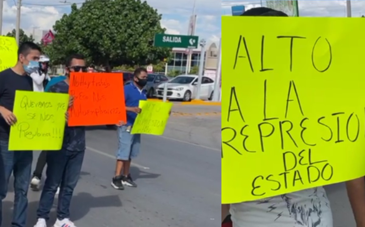 Choferes de transporte por plataformas digitales bloquean Independencia por presuntos “cuatros”