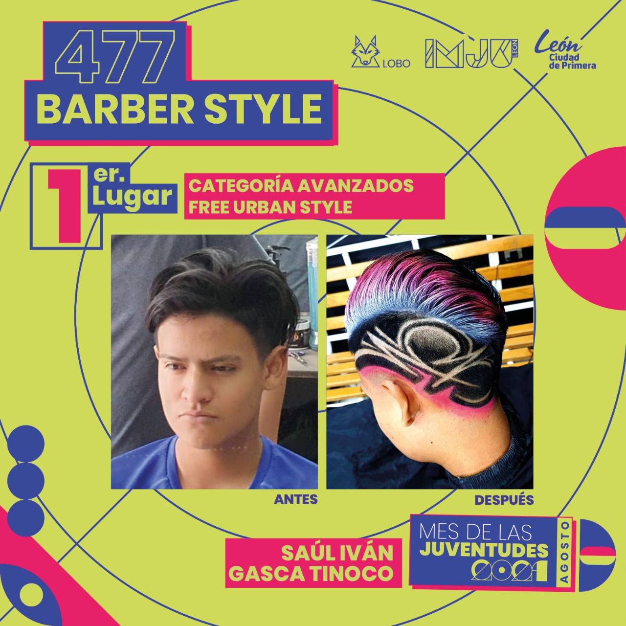 Reconocen talento de jóvenes en técnicas de corte de cabello en León