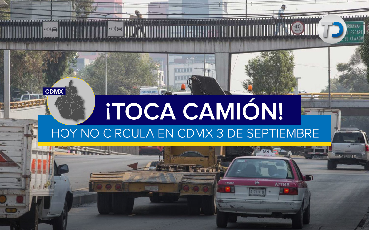 ¡Para que no te multen! Cónoce qué coches no circulan el 3 de septiembre en CdMx