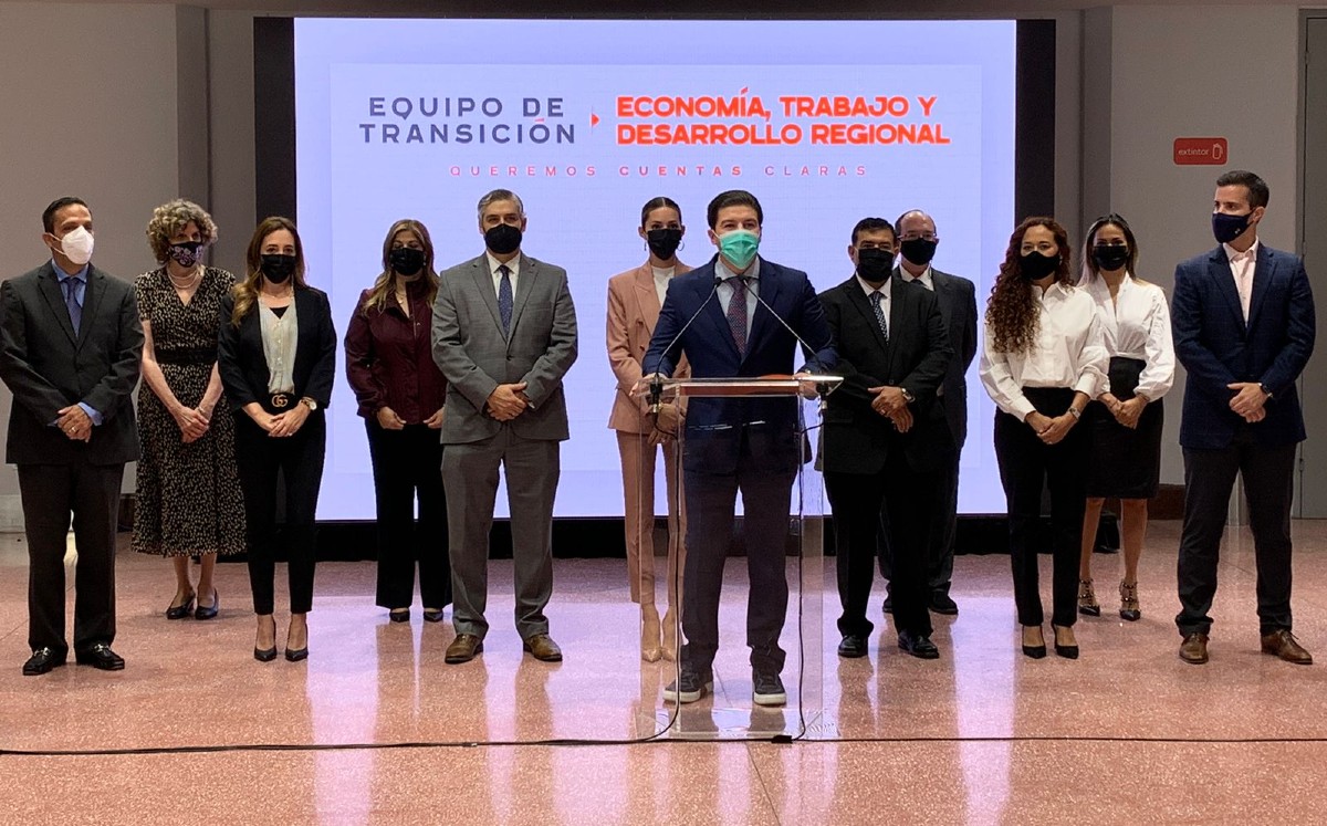 Samuel García presenta equipo de transición de Economía, Trabajo y Desarrollo Regional 