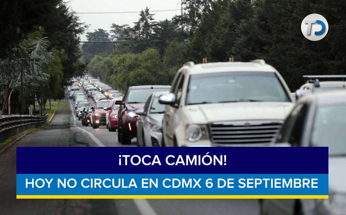 ¡Arranca bien la semana! Conoce qué coches no circulan el 6 de septiembre en CdMx