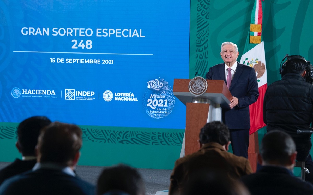 Dinero de sorteo del 15 de septiembre será destinado a atletas de olimpiadas y paralimpiadas: AMLO