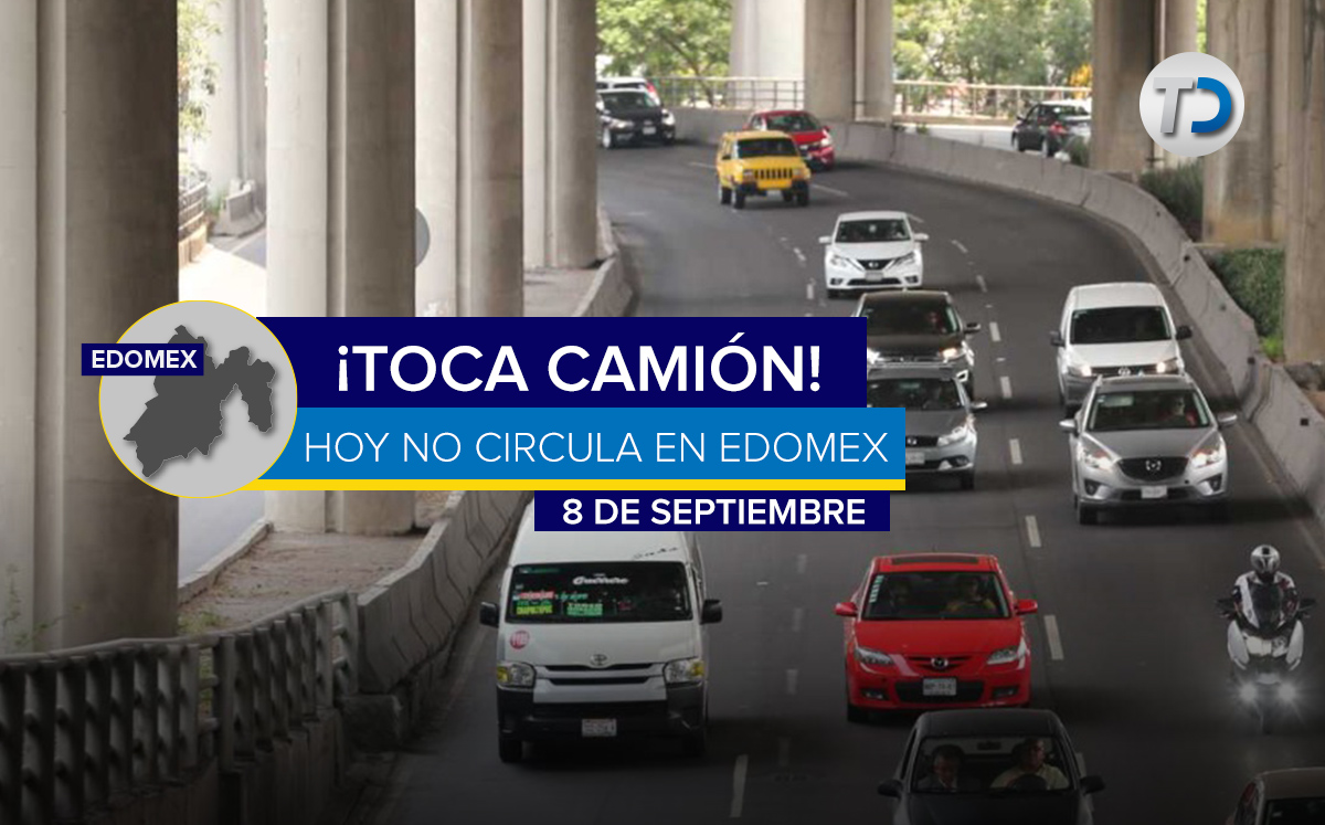 Estos son los autos que no circulan el 8 de septiembre en Edomex