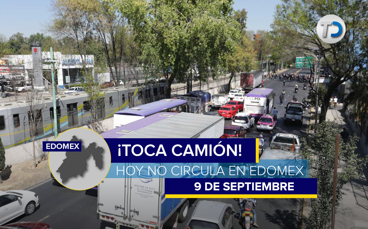 ¡Ponte atento! Estos son los autos que no circulan el 9 de septiembre en Edomex